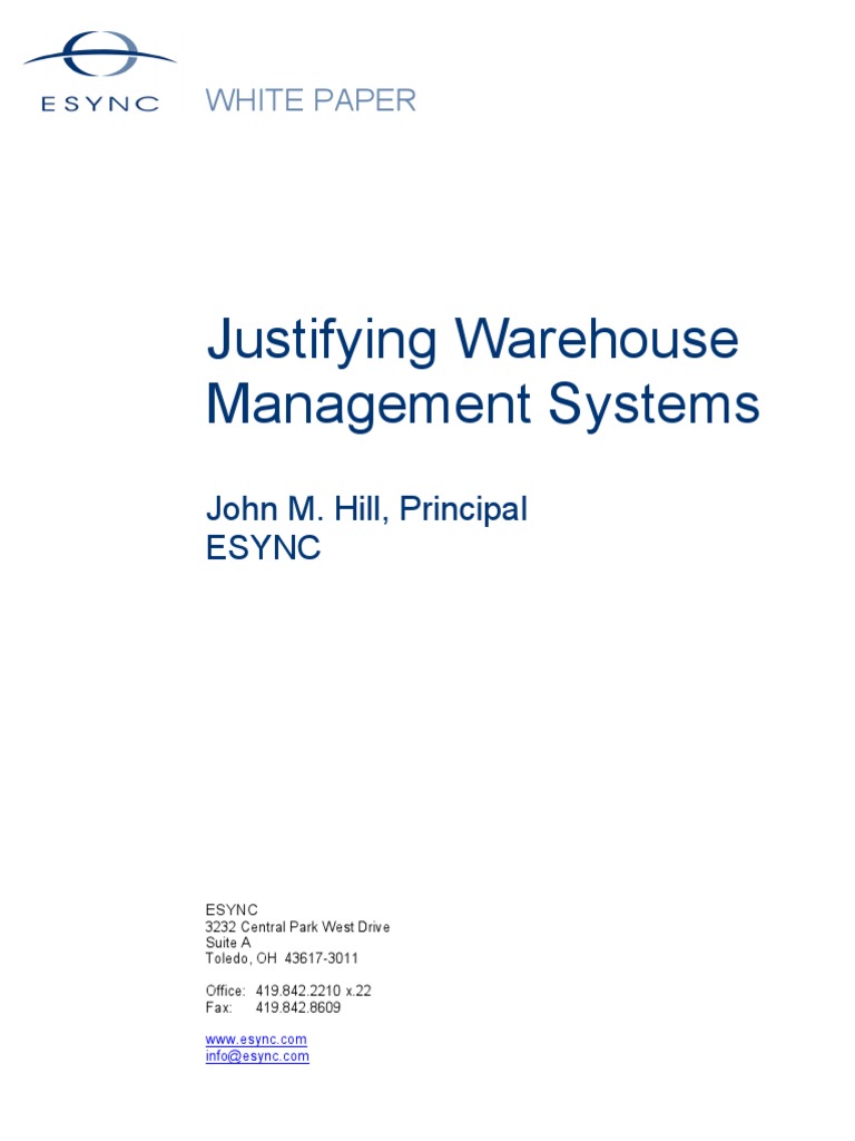 Justifying WMS | PDF | Warehouse | Inventory