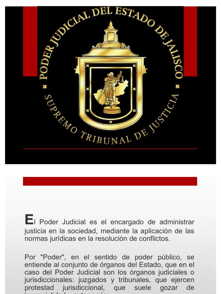 Poder Judicial Del Estado de Jalisco | PDF | Jurisdicción | Juez