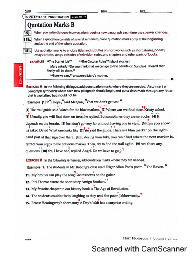 Quotation Marks | PDF