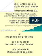 Método Hanlon para determinar prioridades en salud