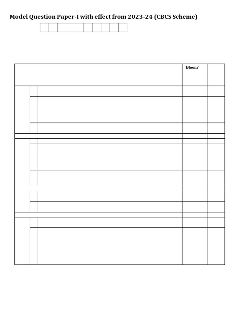 Model QP 2022 Scheme | PDF | Algorithms And Data Structures | Computer ...