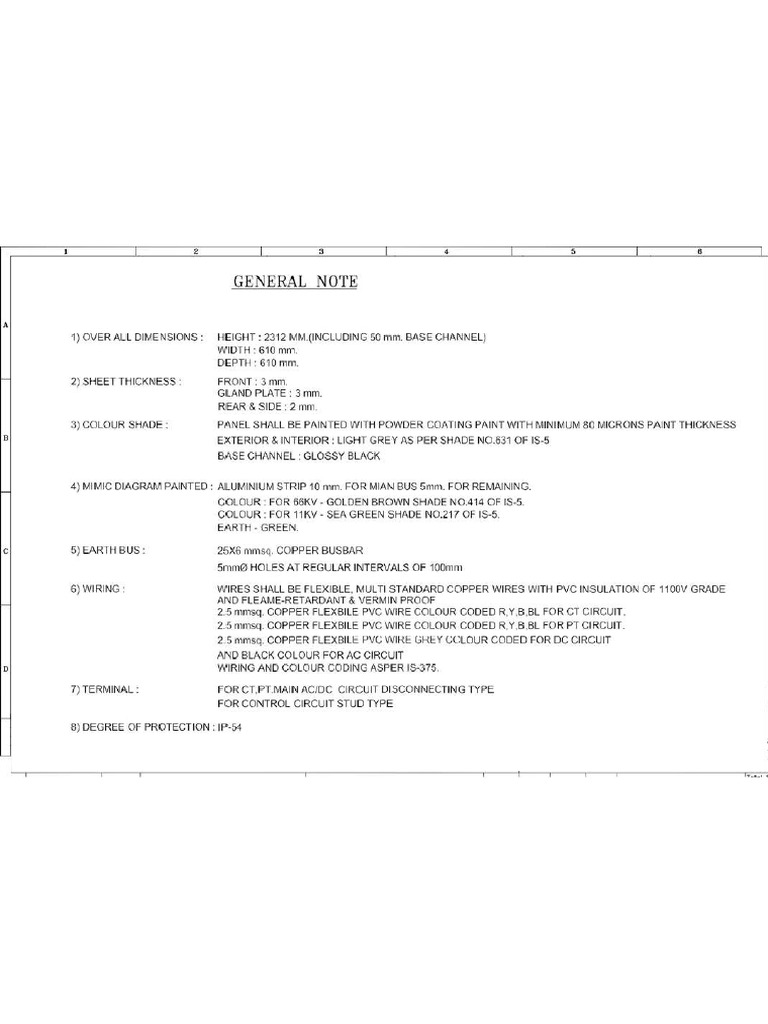 Electrical Device Specifications List | PDF | Mains Electricity | Switch