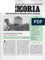 Memoria, nº 021, julio-agosto 1988