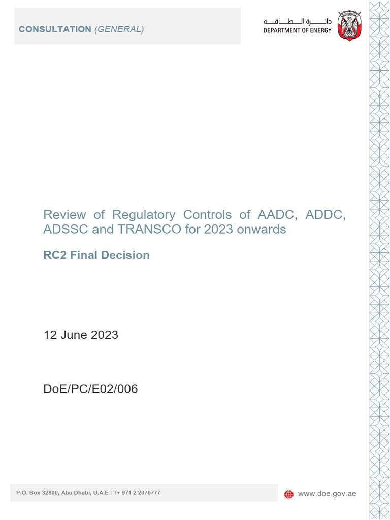 RC2 Price Control Review 2023 Decision | PDF | Consumer Price Index ...