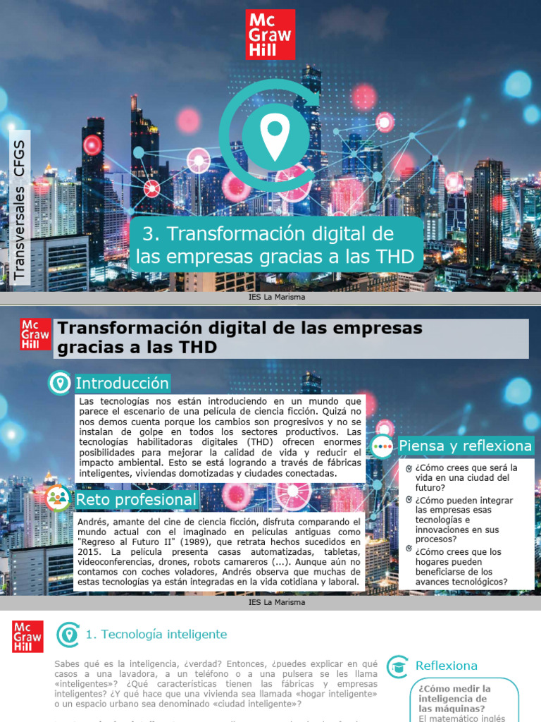 Transformación Digital con THD | PDF | Internet de las Cosas