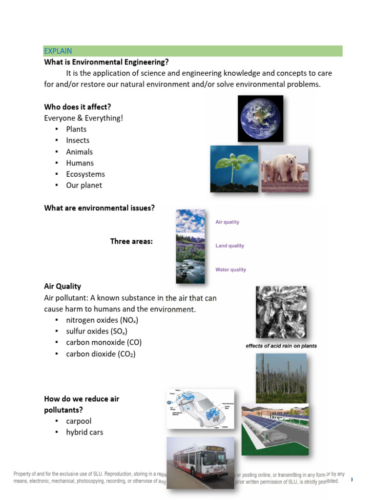 Understanding Environmental Engineering | PDF | Air Pollution | Natural ...