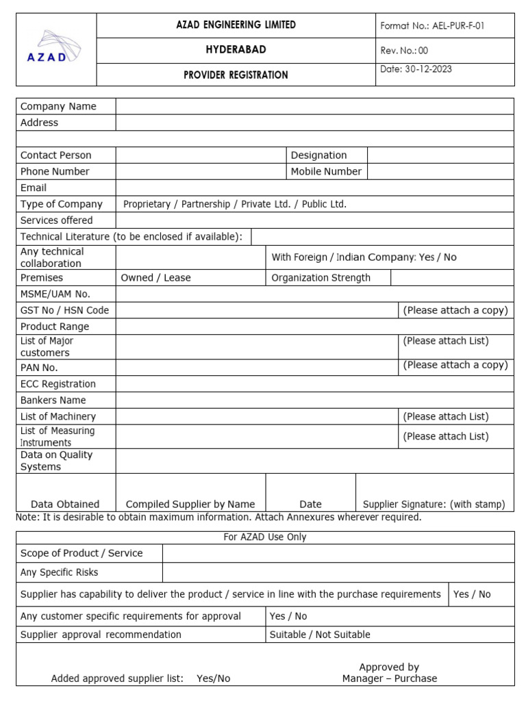 1. PROVIDER REGISTRATION | PDF