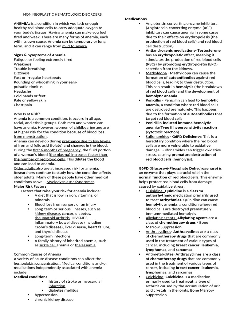Understanding Anemia: Causes and Risks | PDF | Anemia | Vitamin B12