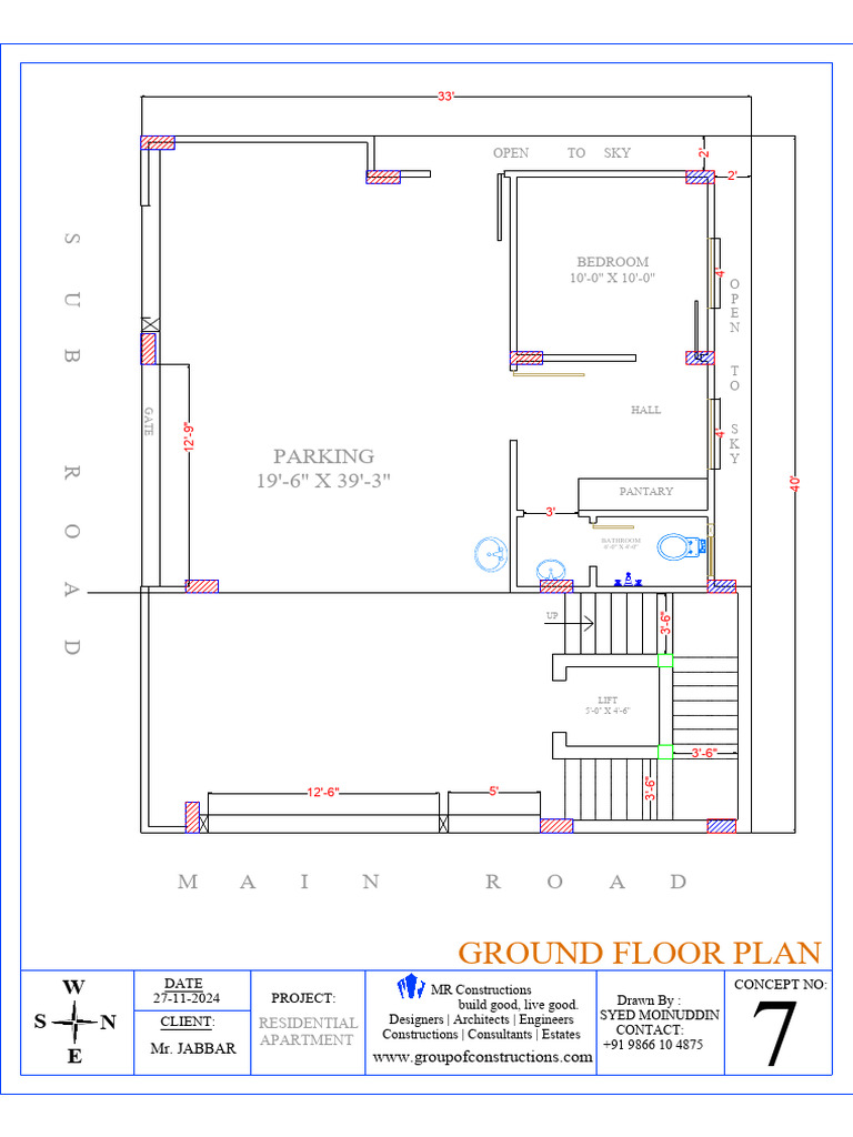 Ground Floor Column Position-1 | PDF | Home | Room