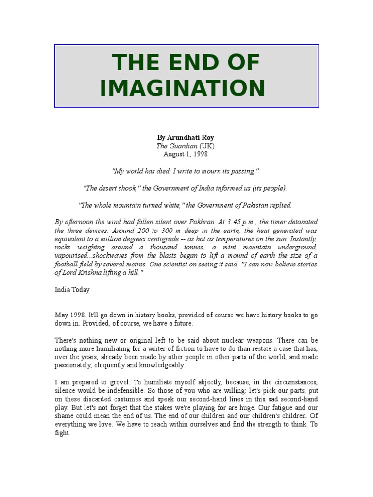 essay on creativity and imagination