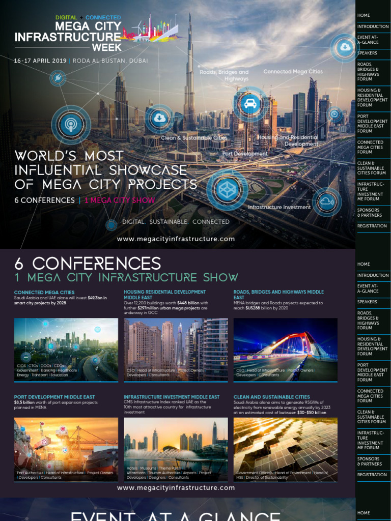 Mega City Infrastructure Forum | PDF | United Arab Emirates | Dubai