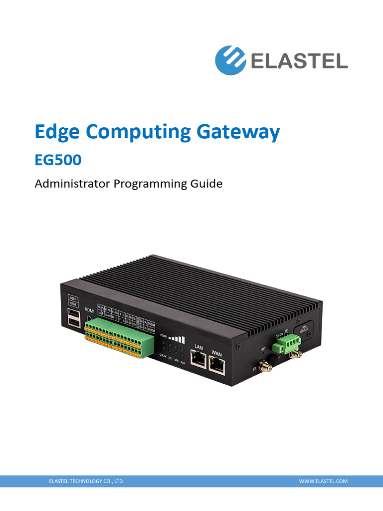 EG500 Edge Computing Gateway Guide | PDF | Usb | Wi Fi
