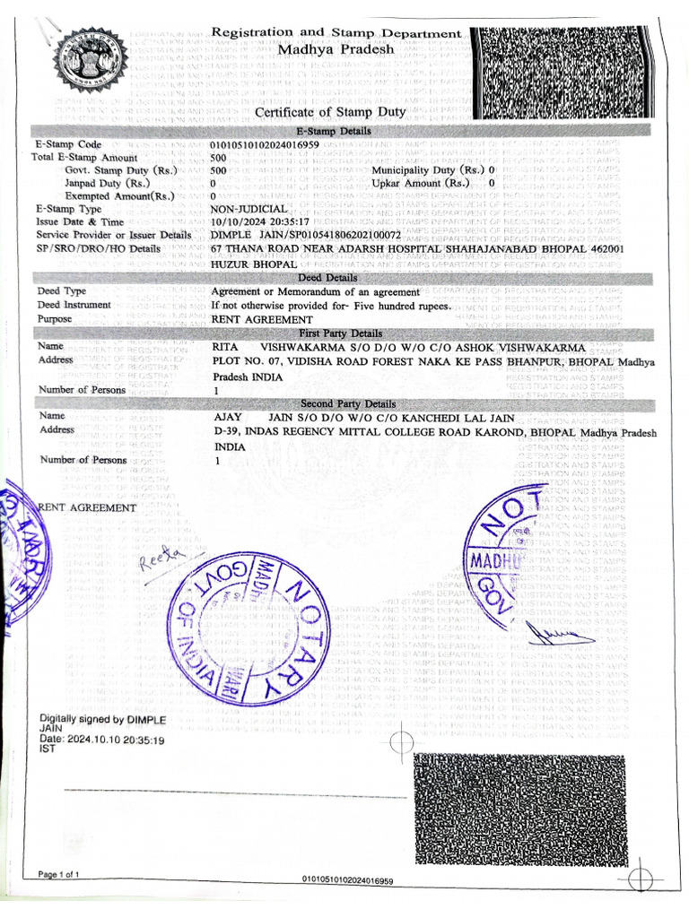 Rent Agreement | PDF