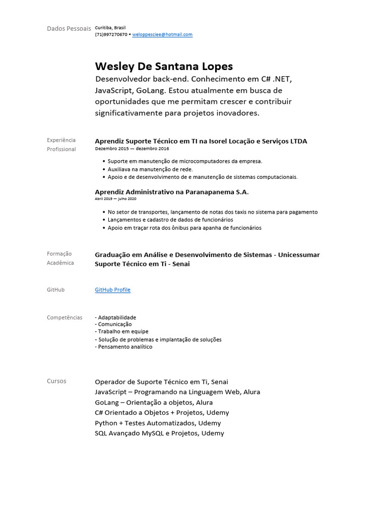 Curri Culo Wesley 2 | PDF