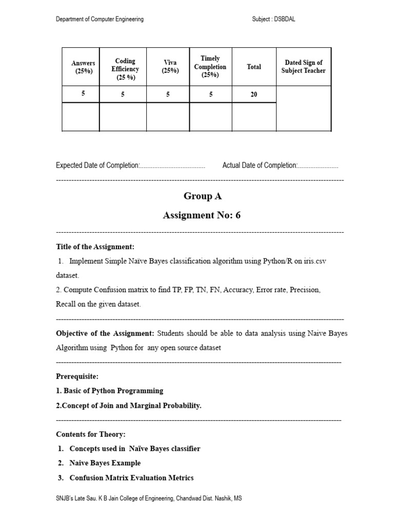 Part-A Assignment No. 6 | PDF | Applied Mathematics | Algorithms