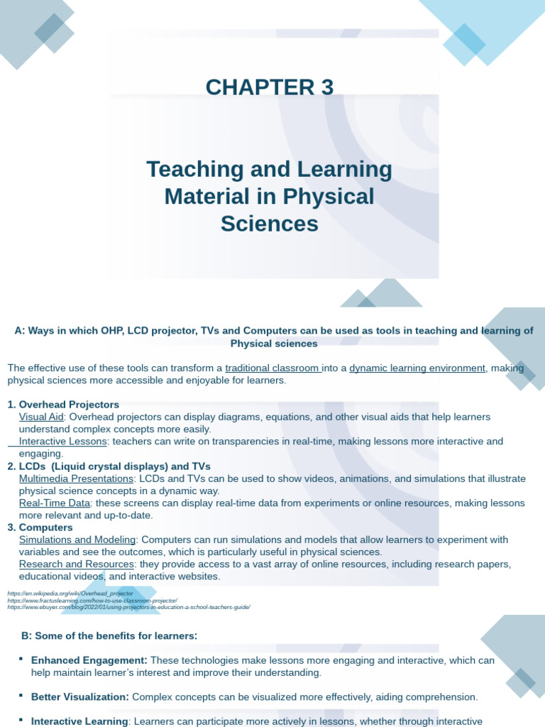 Enhancing Physical Sciences Teaching with Tech | PDF | Simulation ...