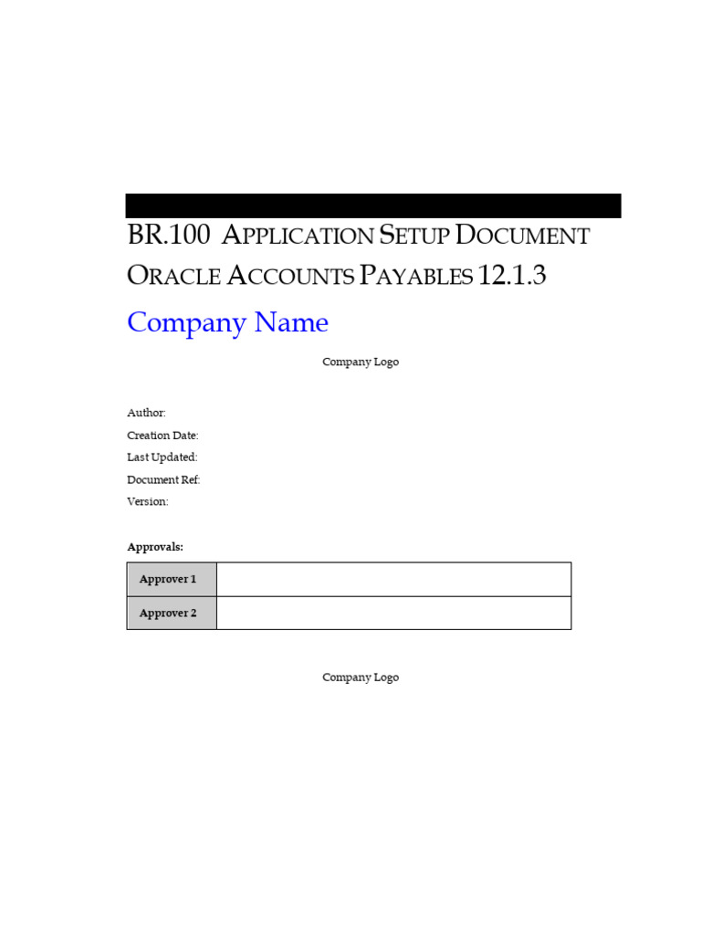 Oracle Payables 12.1.3 Setup Guide | PDF | Accounts Payable | Invoice