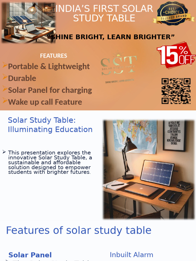 India's First Solar Study Table | PDF
