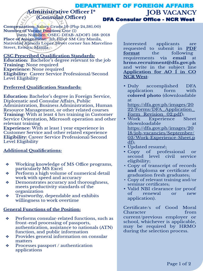 The Administrative And Consular Affairs Training Institute – TLEZAV