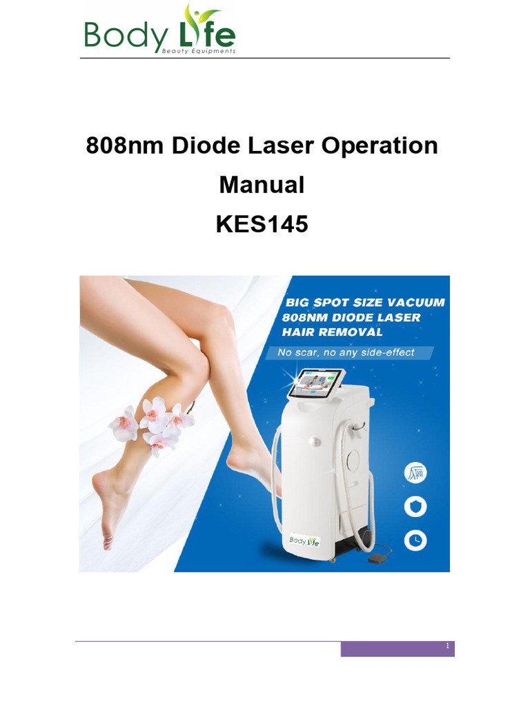808nm Diode Laser OperationManual | PDF | Laser | Reflection (Physics)