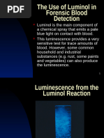 Luminol Test for Blood Detection | PDF | Chemical Substances | Chemistry