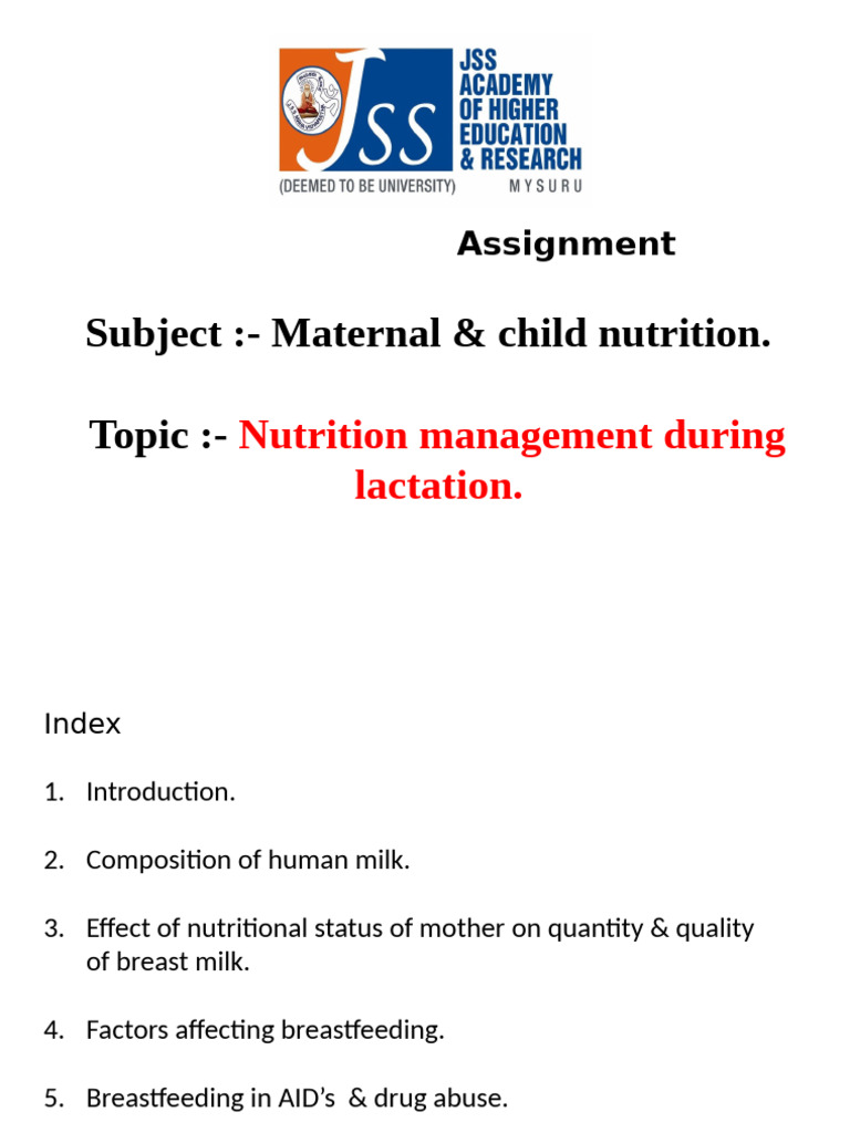 Lactation Nutrition Management Guide | PDF | Breastfeeding | Breast Milk