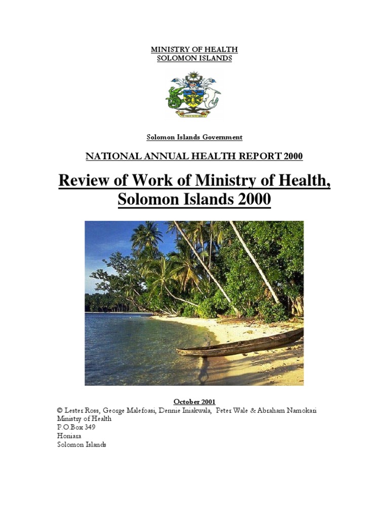 Health Report 2000 Solomon Islands Preventive Healthcare Solomon