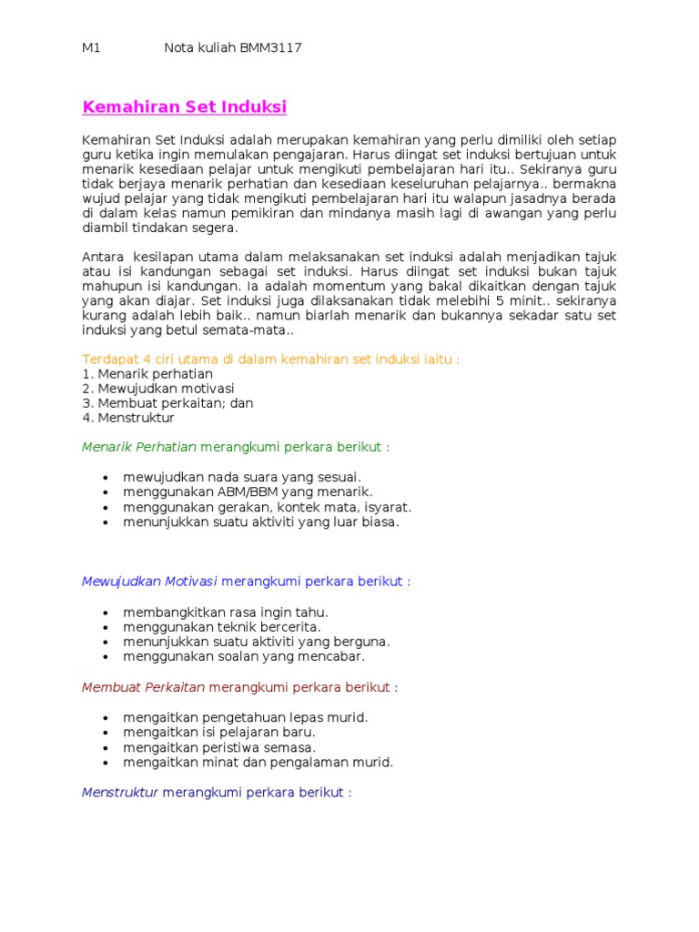 Nota Kuliah Bmm3117 Pdf
