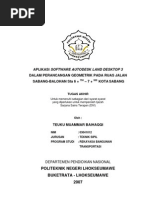 Download Aplikasi Software Autodesk Land Desktop3 Dalam Perancangan Geometrik Pada Ruas Jalan Sabang-Balo by Jems Sipil SN81920682 doc pdf