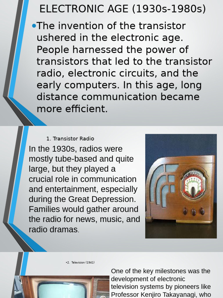 Electronic Age 1930s 1980s | PDF | Computer Architecture | Office Equipment