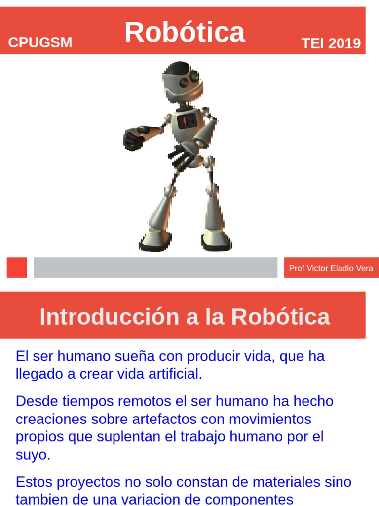 Introducción a la Robótica y sus Usos | PDF | Robot | Robótica