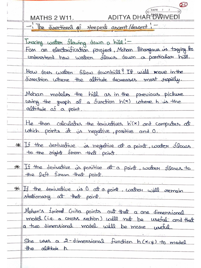 Maths-2 Notes w11 | PDF