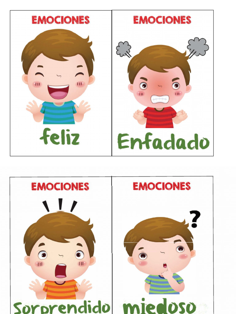 Ficha de Las Emociones | PDF