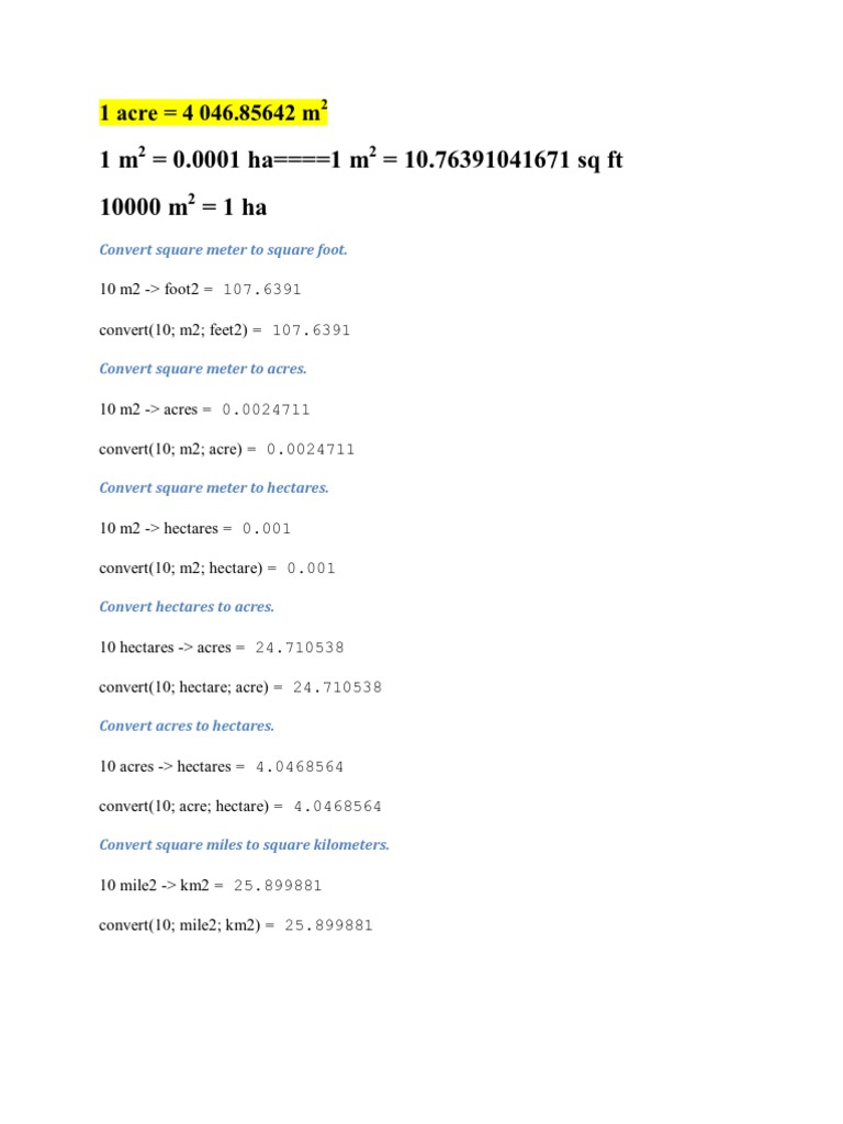 Convert ft2 m2 sales