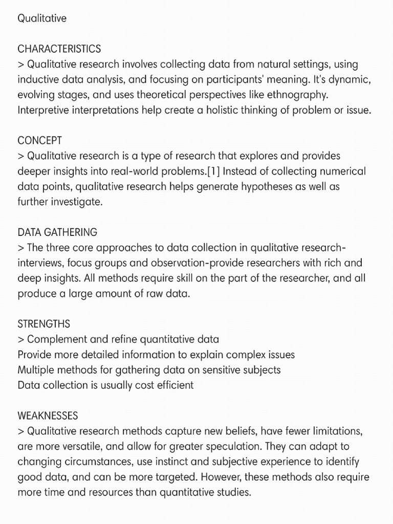 Qualitative Research | PDF
