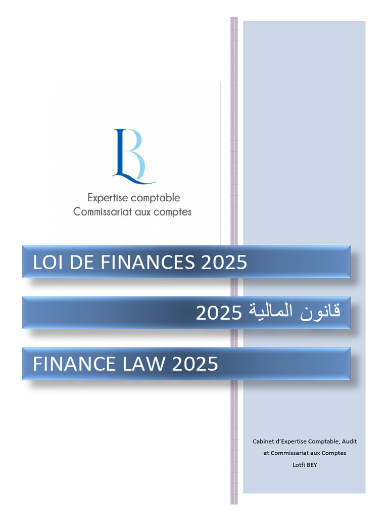 Lecture de La Loi de Finance 2025 | PDF