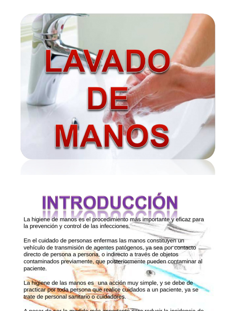 Importancia de la Higiene de Manos en Salud | PDF | Lavado de manos ...