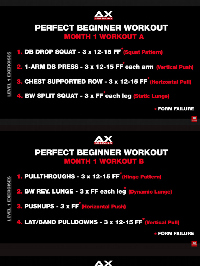 Month One Workout | PDF