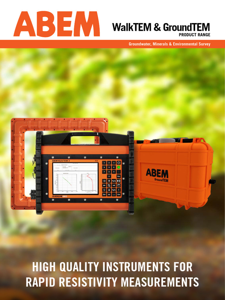 ABEM WalkTEM 2 Overview and Pricing | PDF | Groundwater | Transmission ...