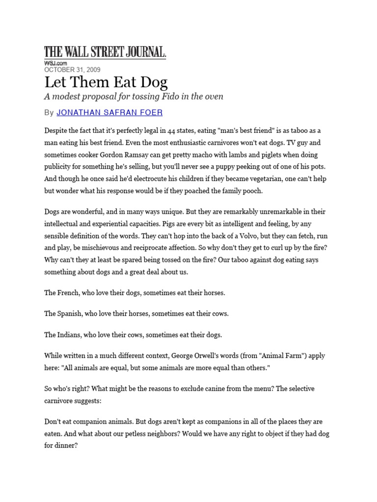 Let Them Eat Dog | PDF | Meat | Dogs