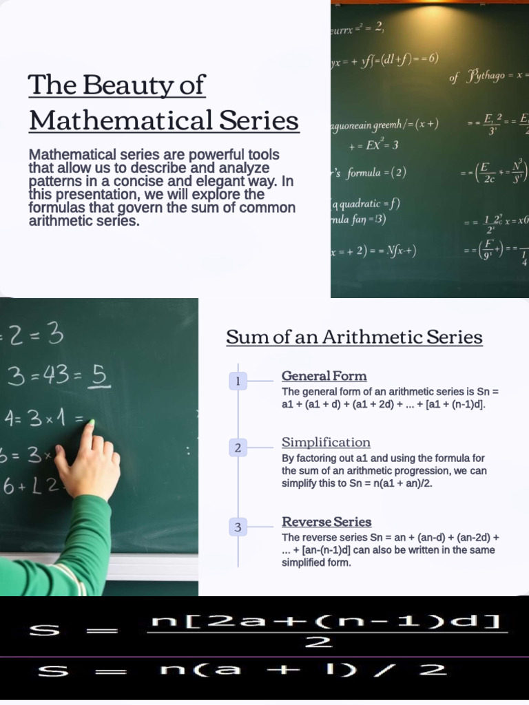 Understanding Arithmetic Series Formulas | PDF