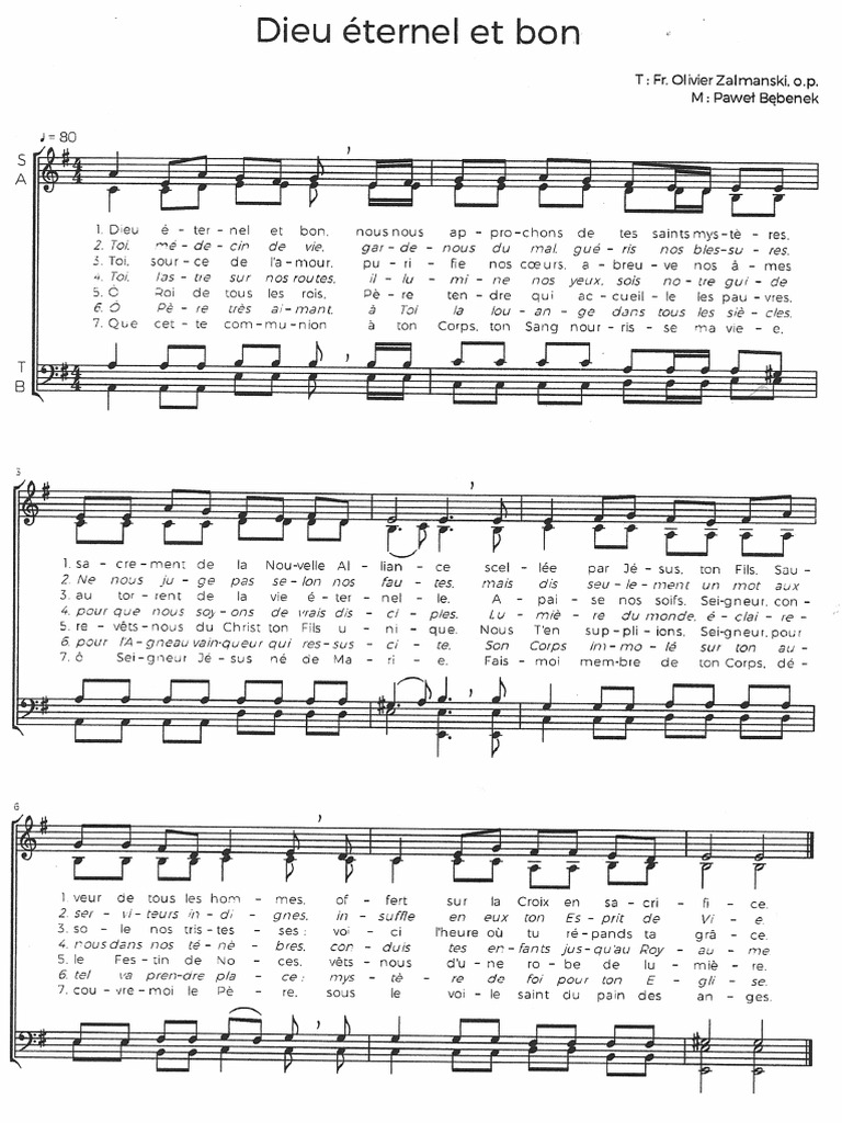 Dieu éternel Et Bon Pdf