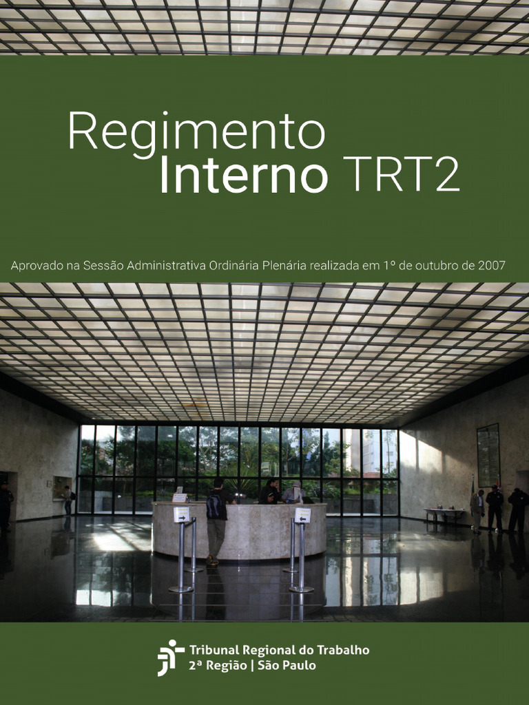 Regimento Interno do TRT 2ª Região | PDF | Emenda Constitucional | Eleições
