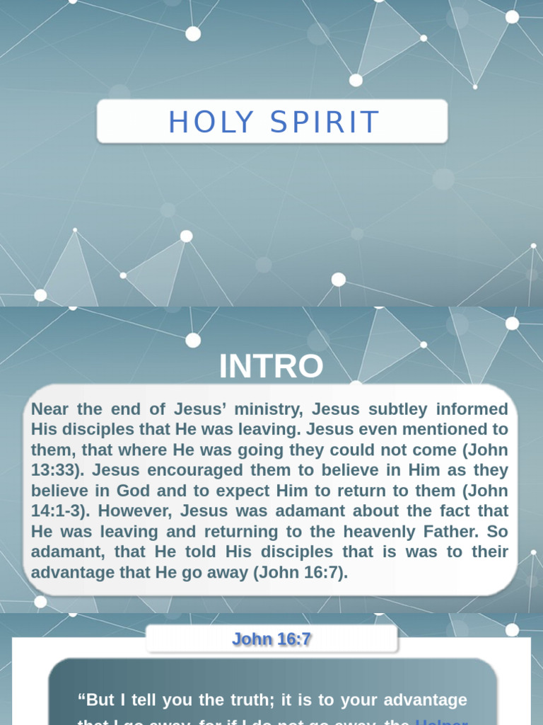 Understanding the Holy Spirit's Role | PDF | Gospel Of John | God The ...