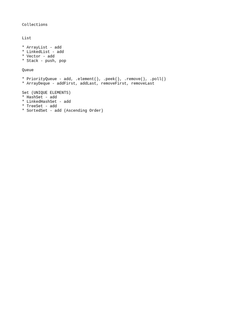 Collections in Java | PDF