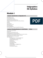 NX Training Syllabus Module I