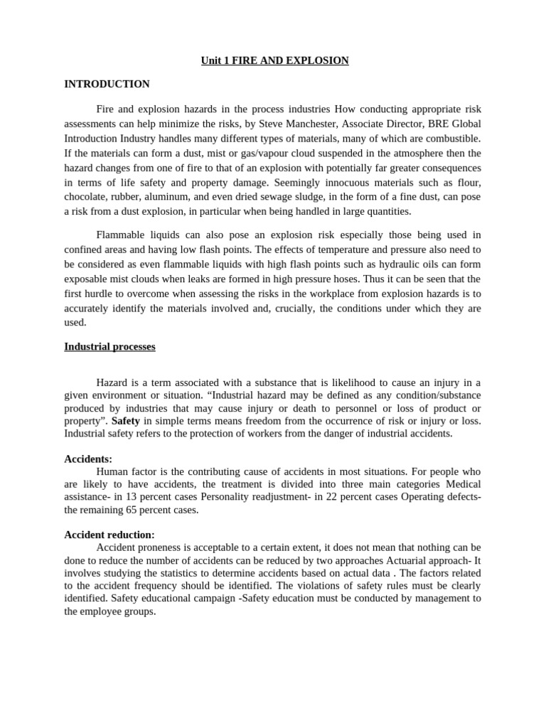 Fire and Explosion Hazard Management | PDF | Explosion | Transport