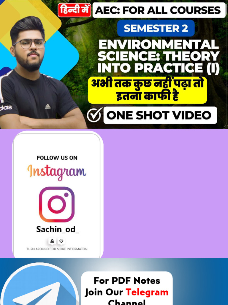 Evs Sem 2 Hindi Med | PDF