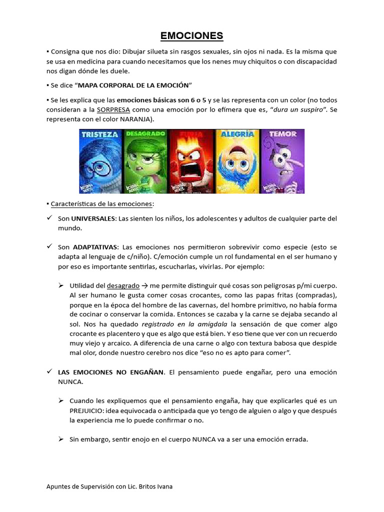 Mapa Corporal de las Emociones en Niños | PDF | Las emociones | Ira
