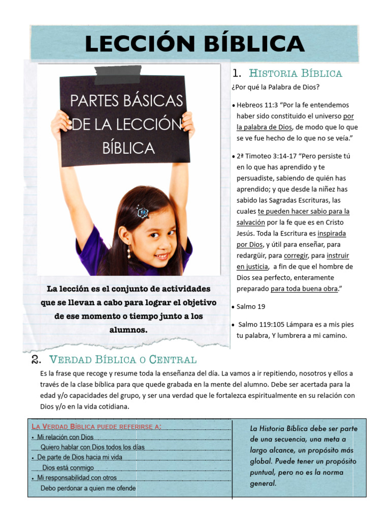Enseñanza Bíblica para Niños: Objetivos y Métodos | PDF | Biblia | Saulo
